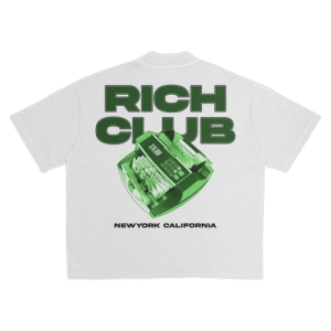 Áo Thun Rich Club Money Counter Tee – White/Green