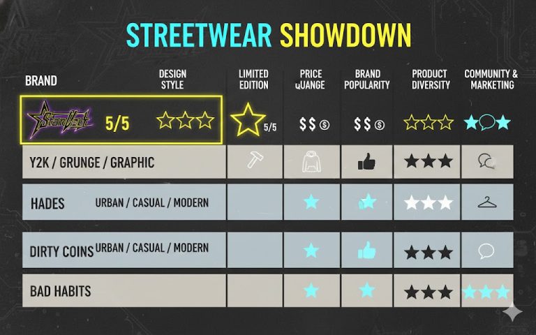 So sánh Starvolt với các đối thủ trong làng streetwear Việt Nam